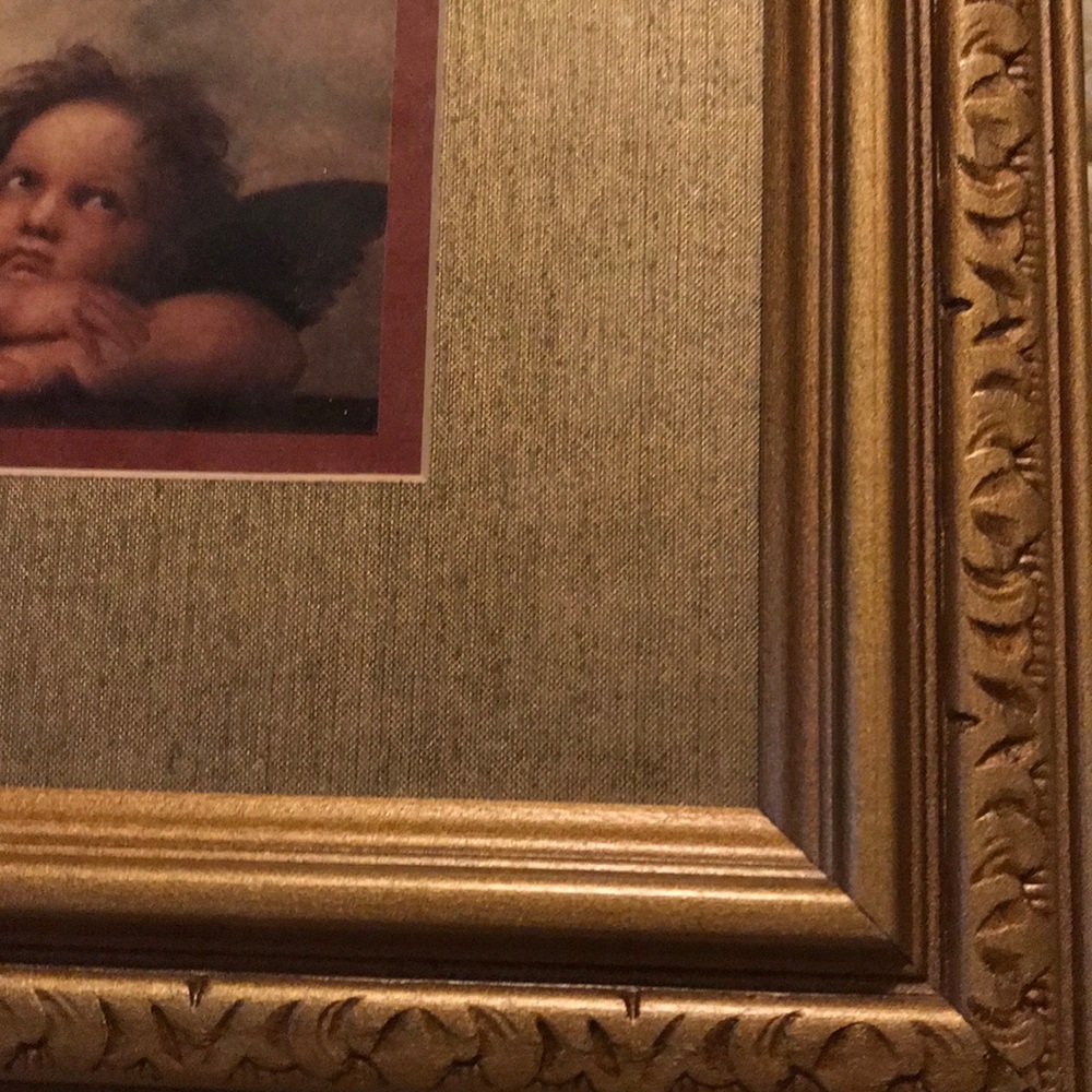 Famous Raphael Angels Gold Mat & Frame Print Pair - Picture 6 of 9